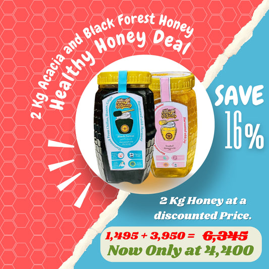 Deal 2 / Pack of 2 - Black Forest & Acacia Honey